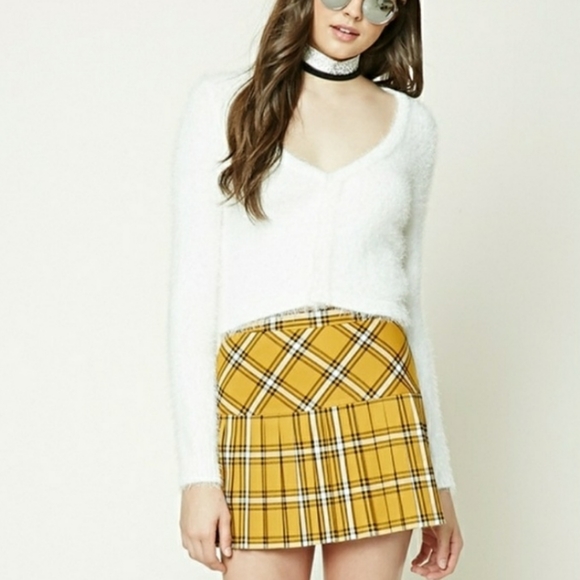 NWOT F21 Fuzzy Mohair Vneck Cardigan - Picture 3 of 10